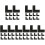 50Pcs Black Plastic Screen Frame Corner Brackets for Window Repair 2