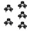 5Pièces Accessoire Clip Durable En Alliage Aluminium Noir 10