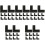 50Pcs Black Plastic Screen Frame Corner Brackets for Window Repair 3