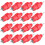 75Pcs Automatic Poultry Water Feeder Red Plastic Screw Nipple Style 1