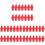 75Pcs Automatic Poultry Water Feeder Red Plastic Screw Nipple Style 3