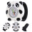 4Pièces Enfants Silicone Panda Portable Décor Noir 10