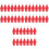 75Pcs Automatic Poultry Water Feeder Red Plastic Screw Nipple Style 4