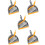 5Sets Compact Mini Broom and Dustpan PP Multi Color for Car and Desk 10