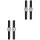4Pièces Enfants Silicone Panda Portable Décor Noir 4