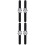 4Pièces Enfants Silicone Panda Portable Décor Noir 6