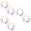 60Pcs Baby Silicone Pacifier Clips Holder Soft Assorted Colors 7