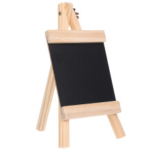 2Pièces Petit Tableau Noir Beige Support En Bois Portable