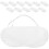 60Pcs White Disposable Eye Covers Lightweight Breathable Sleep Masks 1