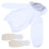 4Sets Reusable White Beekeeping Jacket Gloves Veil Protective Kit 1