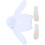 4Sets Reusable White Beekeeping Jacket Gloves Veil Protective Kit 2