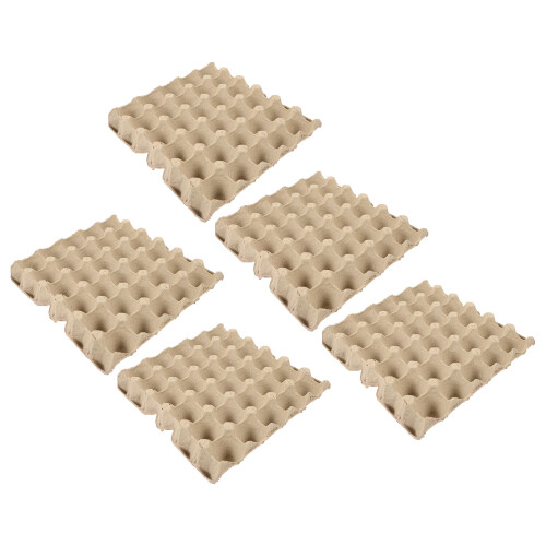 15Pcs Stackable Beige Paper Egg Tray Reusable Protective Egg Holder 1