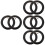 8Pcs Practical Black Shockproof Scooter Inner Tubes for Outdoor Use 8