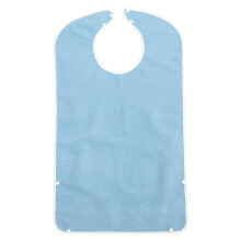 5Pcs Adult Bib for Eating Sky-Blue Durable Elderly Clothing Protector