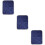 3Pcs Soft Fabric Pet Heating Pads Blue Self Warming Vet Beds 10