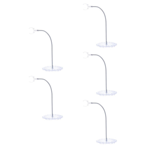 5Pcs Clear Figure Display Stands with Adjustable Height for Dolls 1