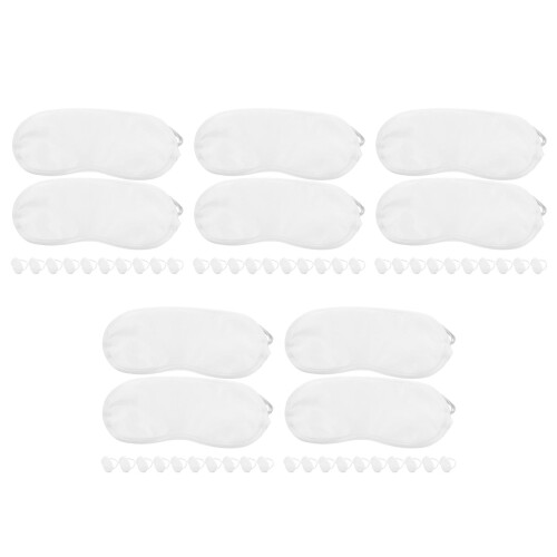 60Pcs White Disposable Eye Covers Lightweight Breathable Sleep Masks 1