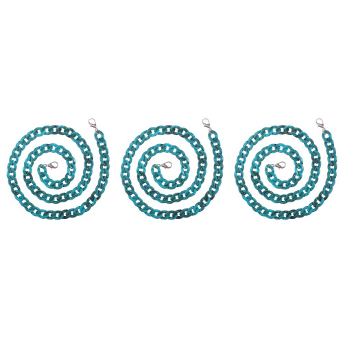 3Pcs Sky-Blue Resin Bag Straps Replacement for Shoulder Messenger Bags 1