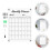 4Sets Transparent Acrylic Erasable Board for Home Message 9