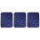 3Pcs Soft Fabric Pet Heating Pads Blue Self Warming Vet Beds 5