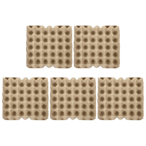 15Pcs Stackable Beige Paper Egg Tray Reusable Protective Egg Holder