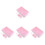 4Pcs Plastic Household Ice Cube Tray with Lid Pink Kitchen Ice Mold 2