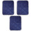 3Pcs Soft Fabric Pet Heating Pads Blue Self Warming Vet Beds 4