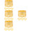 16Pcs Iron Napkin Rings Creative Xmas Party Table Holders 9