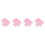 4Pcs Plastic Household Ice Cube Tray with Lid Pink Kitchen Ice Mold 4