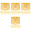 16Pcs Iron Napkin Rings Creative Xmas Party Table Holders 5