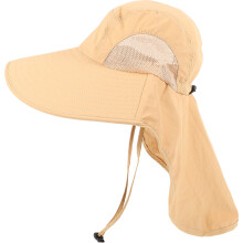 4Pcs Men Sun Visor Hats Khaki Nylon Lightweight Shade Hats