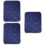 3Pcs Soft Fabric Pet Heating Pads Blue Self Warming Vet Beds 8