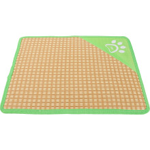 4Pcs Small Dog Cat Bed Cooling Mat with Non-Slip Straw Sponge Base