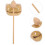 2 Sets Percussion Instrument Wooden Fish Meditation Buddhist Drum 11