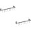 2Pcs Silver Kitchen Hooks Wall Mount Rack No Assembly Needed 4