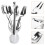 2Pcs Swan-Shaped Silver Flatware Holder Anti-Rust Fork and Spoon Stand 8
