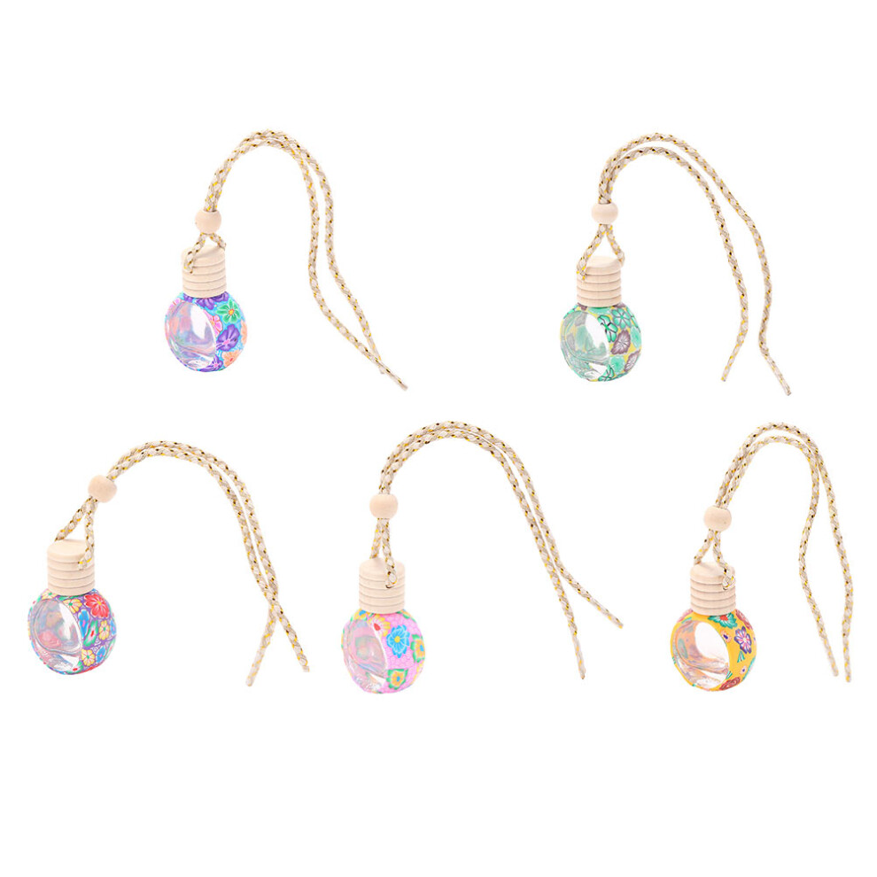 15Pcs Assorted Color Car Perfume Bottle Pendant Hanging Diffuser Decor 3623702972511