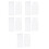 100Pcs White DIY Cross Stitch Blank Fabric Bookmarks Sewing Kit 4