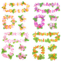 16Sets Bright Floral Hair Accessories Girls Wedding Flower Wristbands