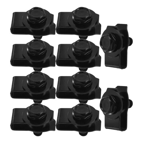 3Ensembles Clips U Métal Noir Kit De Réparation Pour Capot De 2