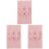 3Ensembles Ensemble Emmaillotage Bébé Rose Bandeau Polyester Souple 3