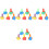 20Pcs Reusable Sponge Stamper Painting Tools for Kids Assorted Colors 3