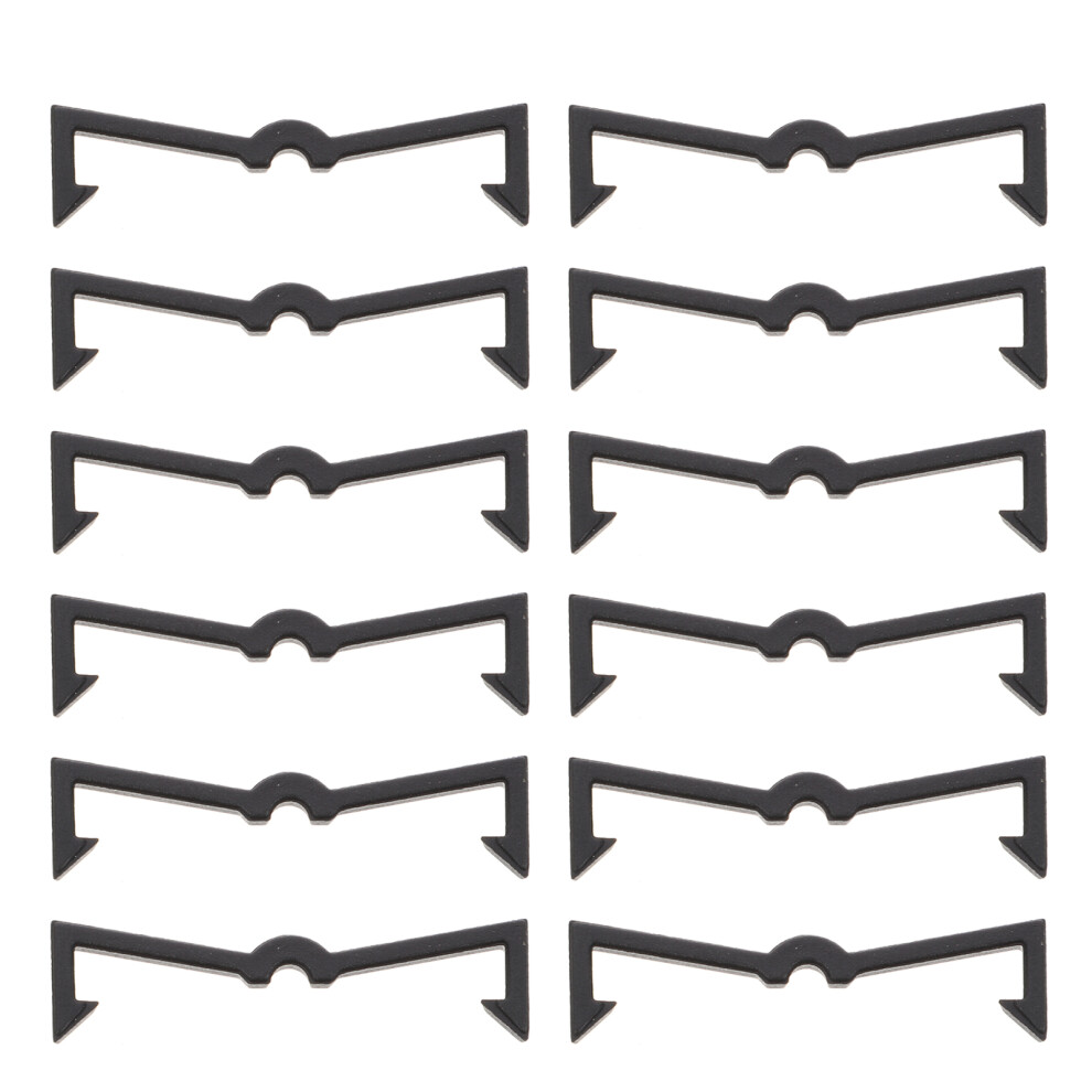 200Pcs Black Plastic Pegboard Hook Locks Secure Hook Organizer 3623702971743