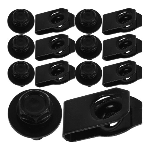 3Ensembles Clips U Métal Noir Kit De Réparation Pour Capot De 1