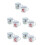 10Pcs Enamel Mug White Retro Coffee and Water Cup 7