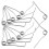 60Pcs Silver Replacement Springs for Pruning Shears Gardening Tools 1