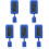 5Pcs Practical Blue Digital Thermometers with Suction Cup for Reptiles 2