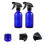 4Pcs Blue Glass Spray Bottles Refillable Water Sprayers for Home Use 7