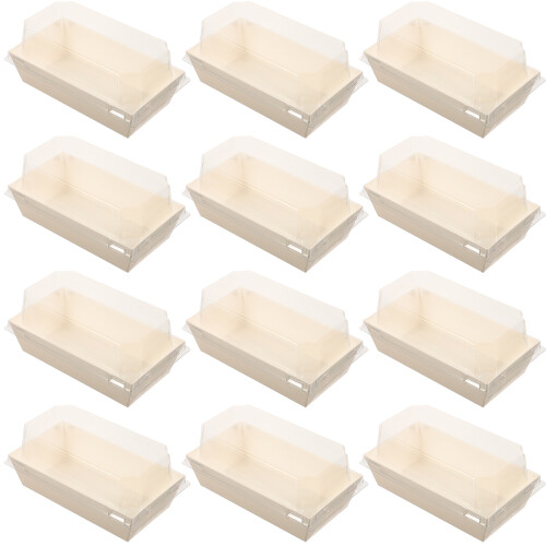 80Pcs Multi-Function Bakery Boxes White Paper Plastic for Party Treats 2