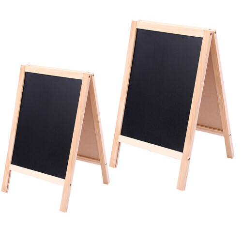 4Pcs Multi-Function Wooden Chalkboard Double-Sided Erasable Kids Board 1